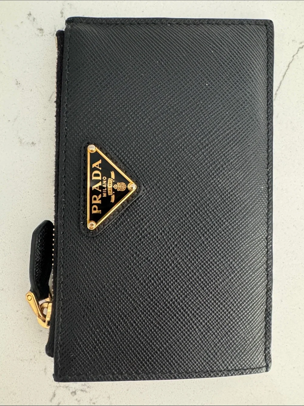 Prada Black Saffiano Leather Card Holder - Picture 12 of 13